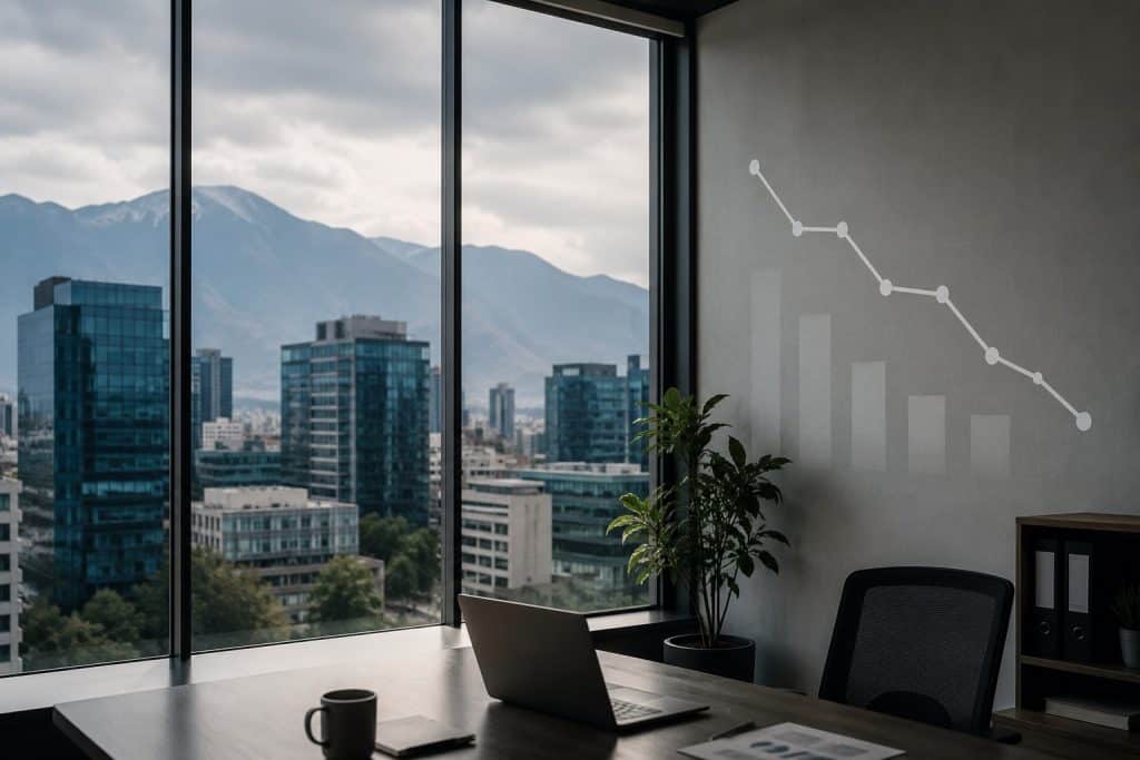 Encuesta Criteria de mayo 2026 revela un fuerte deterioro económico en Chile. Analizamos su impacto en empresas, inversión y oficinas corporativas.
